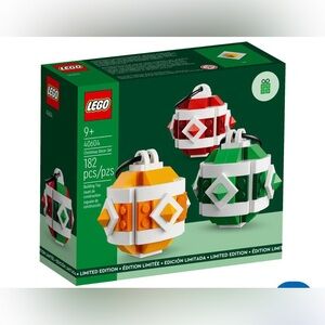 Lego Christmas Decor Set of 3 Limited Edition Ornaments / 40604